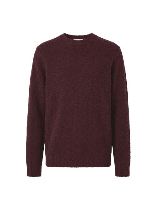 girocollo manica lunga bordeau Roberto Collina | 263MYB4500136 BORDEAUX